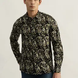 Antony Morato Multicolored Cotton Straight Fit Printed Shirt-image-76