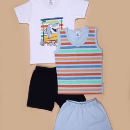 V-Mart Boys Printed T-shirt with Shorts-picture-31