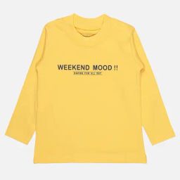 Bodycare Kids Yellow Printed Full Sleeves T-Shirt-image-49