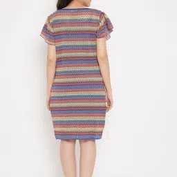 The Kaftan Company Multicolor Printed Kaftan Gown Set image 3