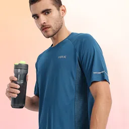 HRX by Hrithik Roshan Panelled Rapid-Dry Running T-shirt-picture-9
