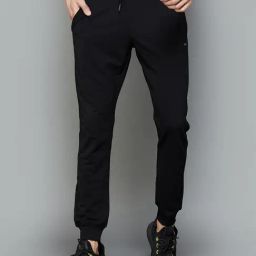 Fame Forever by Lifestyle Black Slim Fit Sports Joggers-image-5