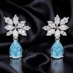 crash.club by CKC 925 Sterling Silver Floral Drop Earrings-image-50