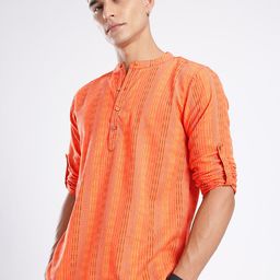 Anouk Rustic Striped Straight Kurta-picture-42