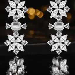 crash.club by CKC 925 Sterling Silver Radiant Floral Drop Earrings-image-28
