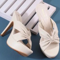 Mochi Women's Beige Casual Stilettos-image-25