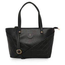 Esbeda Black Geometric Small Tote-picture-28