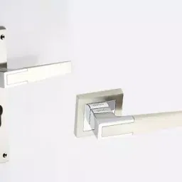Quba Q 451 203.2 mm (8 Inch) Zinc Alloy SS and CP Finish Door Handle Set-picture-23