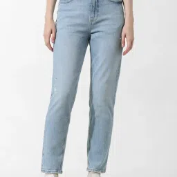 Only Light Blue Blended Fit Mid Rise Jeans-image-98