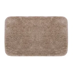 BIANCA Ultra-Soft Fluffy Bath Mat With Non-Slip Rubber Backing -1pc Medium (plush) solid-khaki image 2