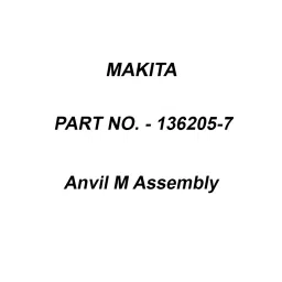 Makita Anvil M Assembly Suitable For TD001G, Part No 136205-7-picture-13