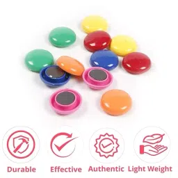 Eduway Metal Multicolour Colourful Magnet Buttons Small Size, (Set of 10) image 3