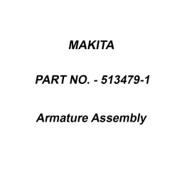 Makita 240 V Armature Assembly for M1902, Part No 513479-1-32
