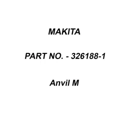 Makita Anvil M Suitable For MT691, Part No 326188-1-picture-28