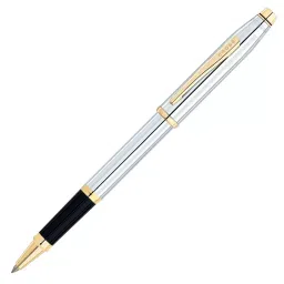 Cross CENTURY II Gold Plated Silver Roller Ball Pen (Black), 3304-image-60