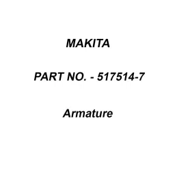 Makita 240 V Armature for JN1601, Part No 517514-7-27