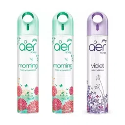 Godrej Aer 1 X Violet Valley Bloom, 2 X Morning Misty Meadows Aer Freshner Liquid Spray (Pack of 3)-image-48