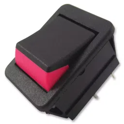 ARCOLECTRIC (BULGIN LIMITED) Switch, Dpst, 16A, 250VAC, Blk/Red, C1350XBAAA-33