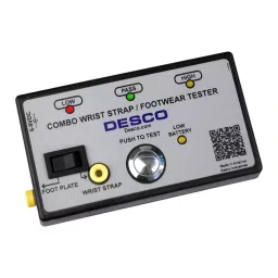DESCO Product Type:Wrist Strap and Footwear Tester, 19280-47