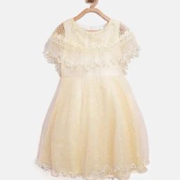 Stylestone Kids Cream Lace Dress-image-109