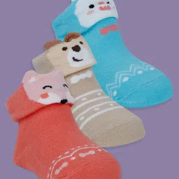 Baby Moo Girls Cotton Booties-36