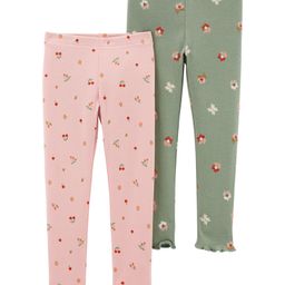 Carter's 2-Pack Leggings - Pink & Green-picture-27