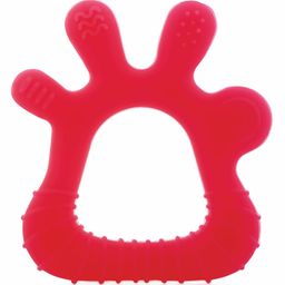 BeeBaby Finger Shape Soft Silicone Teether with Carry Case BPA Free Teething Toy for Babies with Textured Surface for Soothing Gums. 100% Food Grade - Pink-55
