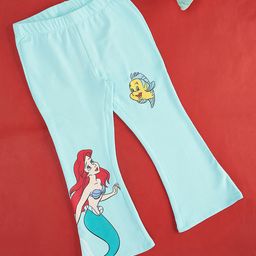 Pantaloons Junior Disney Princess Featuring Kazo The Little Mermaid Trousers - Mint-image-13