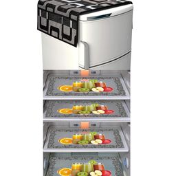 Dakshya Industries Fridge Top Cover and Fridge Mat Combo Set of 5-28