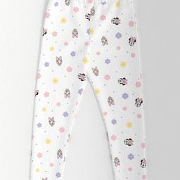 Nautinati Cotton Lycra Mickey & Friends Featuring Minnie Mouse Printed Leggings - Mint-image-52