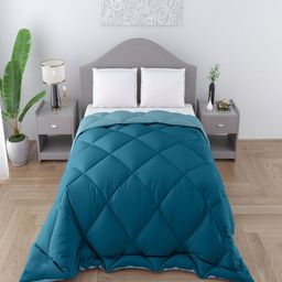 CHICERY Blue Geometric Heavy Winter Double Bed Comforter-image-46