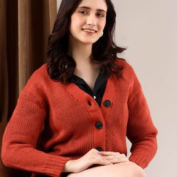 Kotty Women Cable Knit Crop Cardigan-image-102