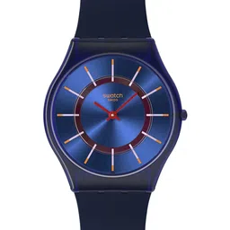 Swatch Unisex Mother of Pearl Dial & Straps Analogue Watch SS08N117-61