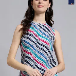 THE FAB FACTORY Women Pack of 2 Floral Printed V-Neck Top-picture-0