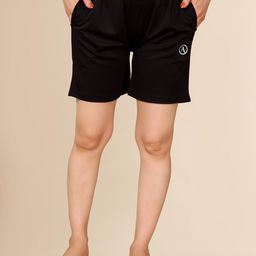 Moda Rapido Women Black Solid Running Shorts-picture-38