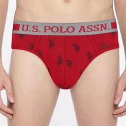 U.S. Polo Assn. Men Red Printed Sports Brief I111-125-Pr-Xxl-picture-53