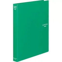 Kokuyo Φ23 mm A4 Portrait Green Refillable Clear Book, La-460G-image-96