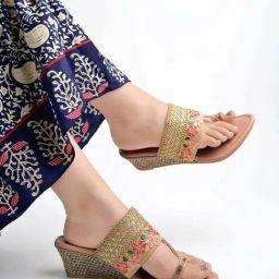 Shoetopia Kids Golden Toe Ring Sandals-image-66