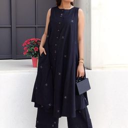 KALINI Women Printed A-Line Kurta Set-image-108