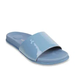 Mochi Women's Blue Slides-51