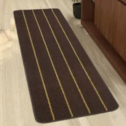 Saral Home Dark Brown Anti Slip Kitchen Runner - Set of 1-34