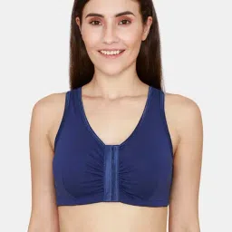 Zivame Blue Depth Wireless Non Padded Full Coverage Bra-46