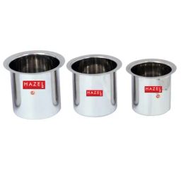 HAZEL Silver Stainless Steel Milk Container - Set of 3 (2600 ML)-picture-23