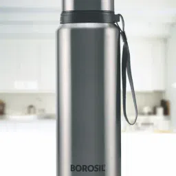 Borosil Silver Stainless Steel Hydra Natural Vacuum Insulated Flask Water Bottle - 750 ml-92