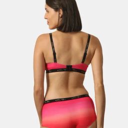 Soie Pink Under-Wired Medium Coverage Bra & Panty Set image 2
