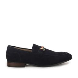 Hush Puppies by Bata Men's Shadow Navy Casual Loafers-image-3