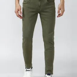 Van Heusen Denim Labs Green Cotton Skinny Fit Jeans-picture-25