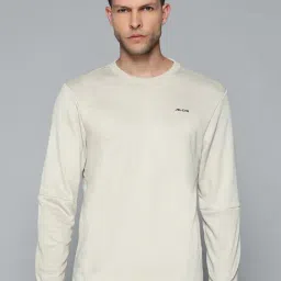 ALCIS Beige Slim Fit Sweatshirt-20