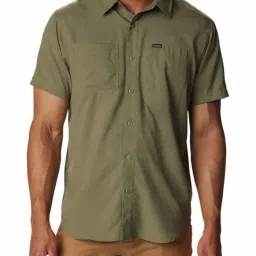 Columbia Men Green Silver Ridge Utility Lite Short Sleeve Shirt-image-76