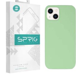 Sprig Liquid Silicone Back Cover for APPLE iPhone 14 (Green)-image-105